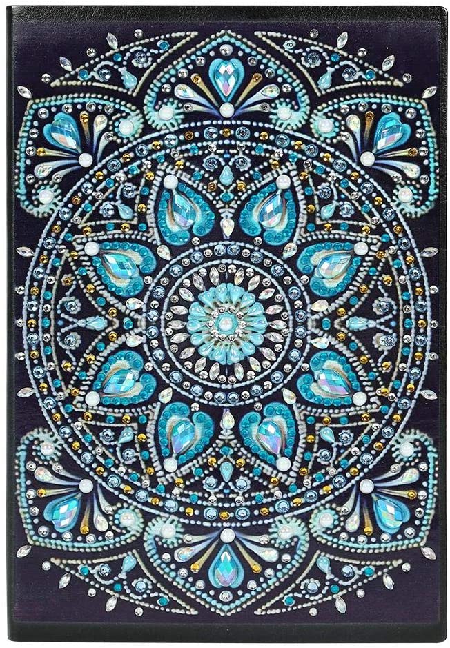 Blue Mandala Diamond Painting Sketch Book - Journal