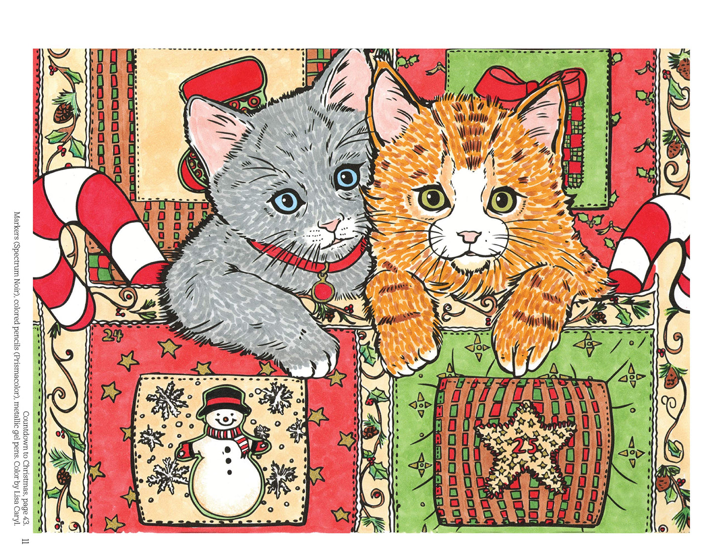 Christmas Cuties Coloring Book