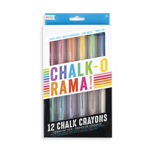 Chalk-O-Rama Dustless Chalk Sticks - Set of 12