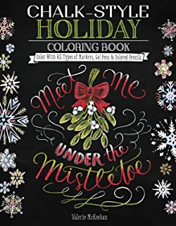 Chalk-Style Holiday Coloring Book